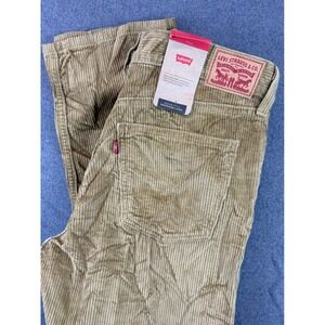 Levi's Corduroy Pants Men 32x30 Tan Khaki Straight Leg A4690-1843 NEW